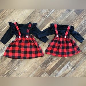 Buffalo Plaid Jumpers with Long Sleeve Shirts